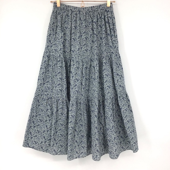 Madewell Button Front Tiered Maxi Skirt in Florentine Floral - Picture 7 of 15